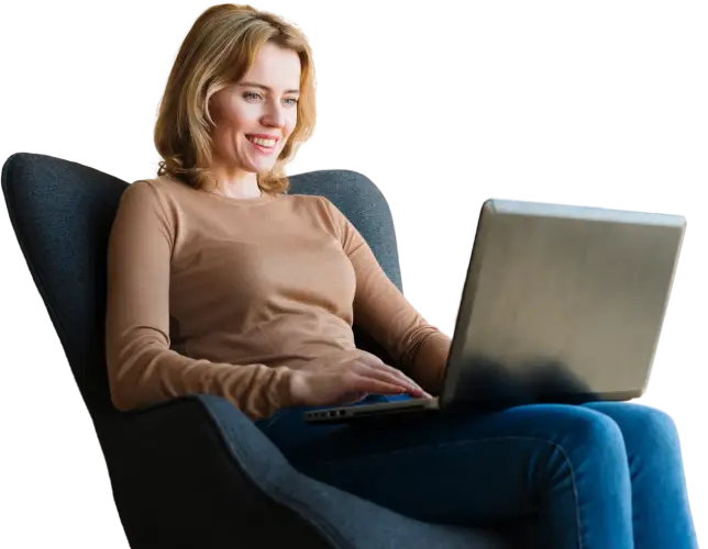 Nutzerin, die online einen passenden architekten sucht.